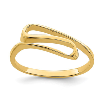 14K Yellow Gold Swirl Ring