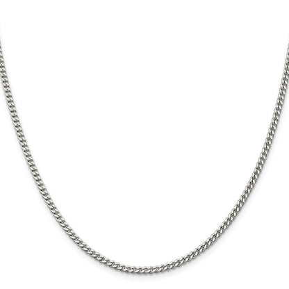 Sterling Silver 3mm Curb Chain Necklace