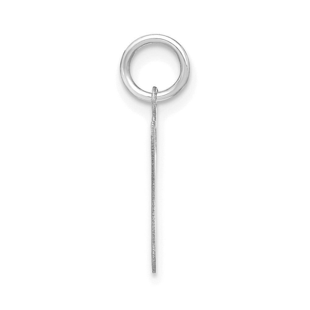 14k White Gold Lower case Letter G Initial Charm Pendant for Women