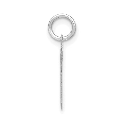 14k White Gold Lower case Letter G Initial Charm Pendant for Women