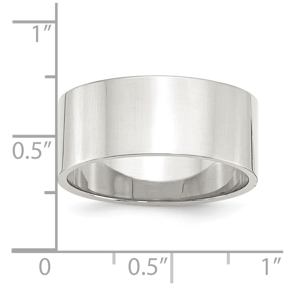 Sterling Silver 9mm Lightweight Flat Size 5 Band Ring