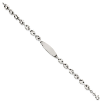 Sterling Silver Polished 6.25mm Mariner/Anchor Link 7.25 Inch ID Bracelet