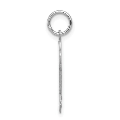 14k White Gold Kid Charm Pendant for Women