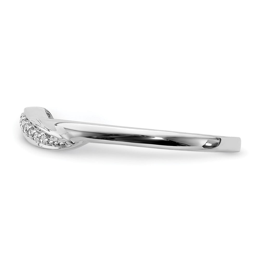 14k White Gold Diamond Ring Size 7