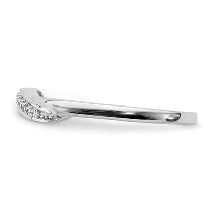 14k White Gold Diamond Ring Size 7