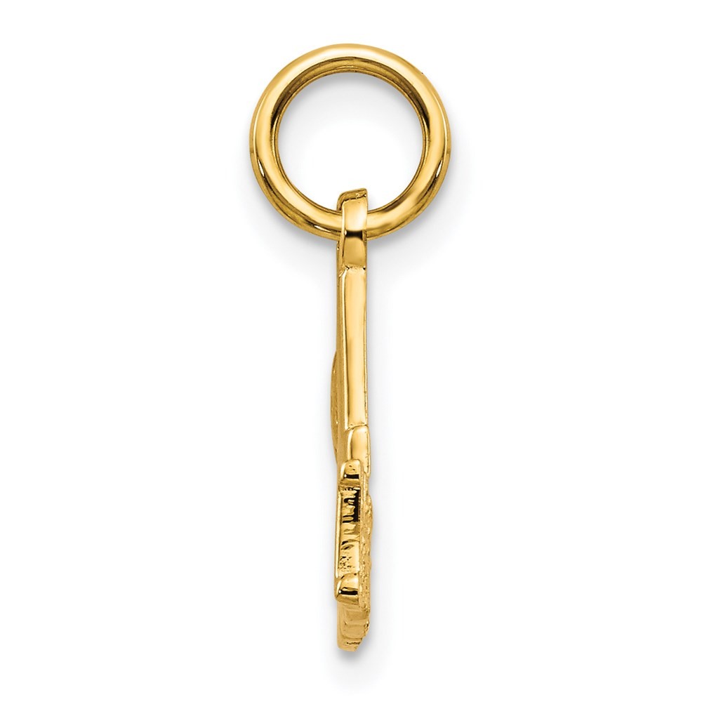 14k Yellow Gold #1 MOM Charm Pendant