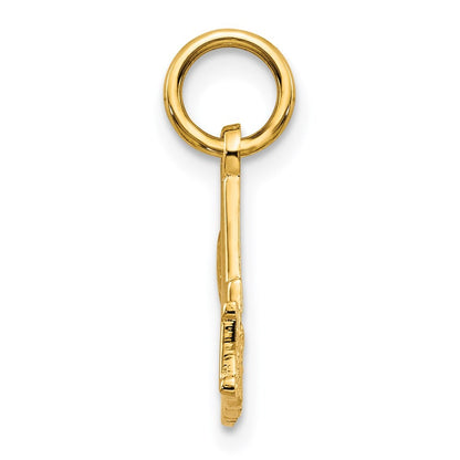 14k Yellow Gold #1 MOM Charm Pendant
