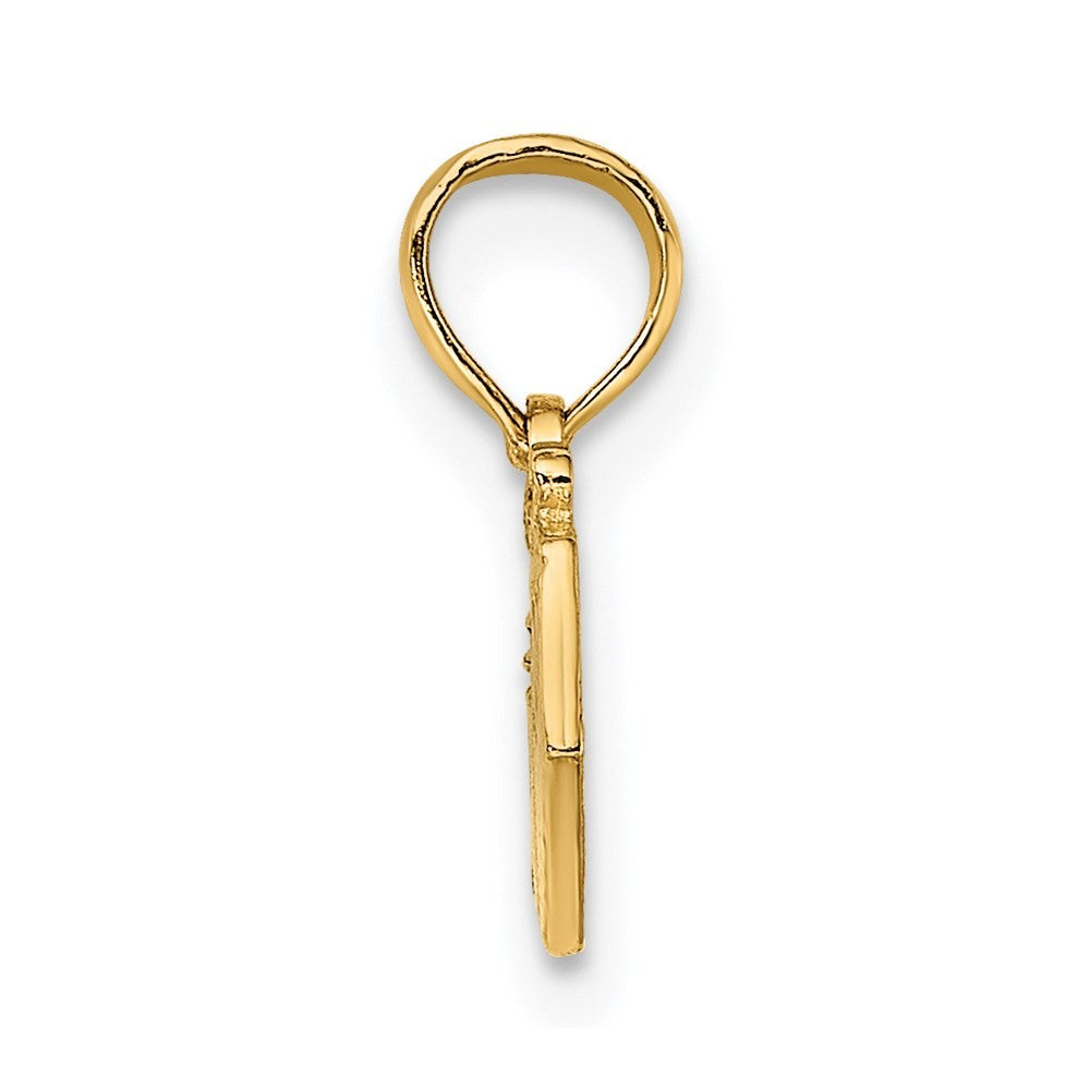 14k Yellow Gold Wrapped Gift Box Charm