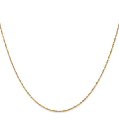 14k Yellow Gold 26 inch 1.05mm Spiga with Lobster Clasp Chain