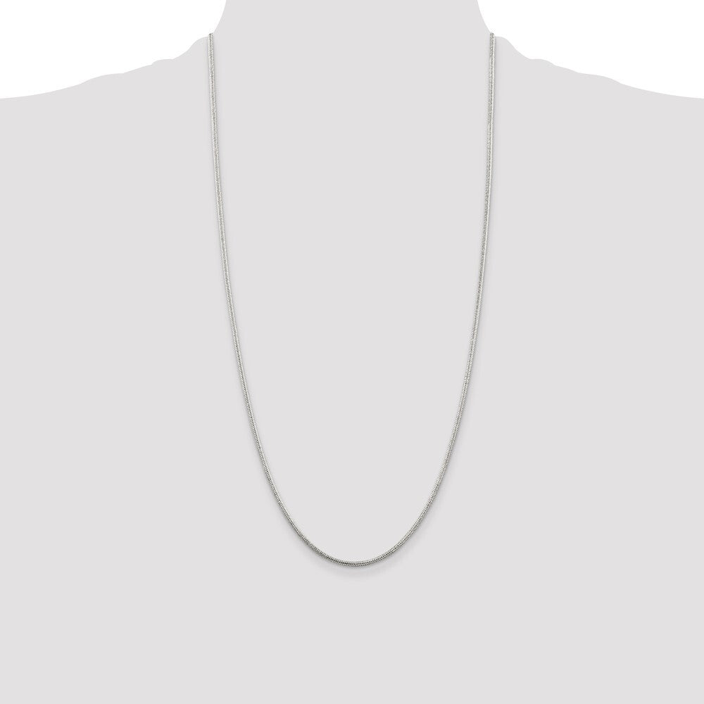 Sterling Silver 1.6mm Round Snake Chain