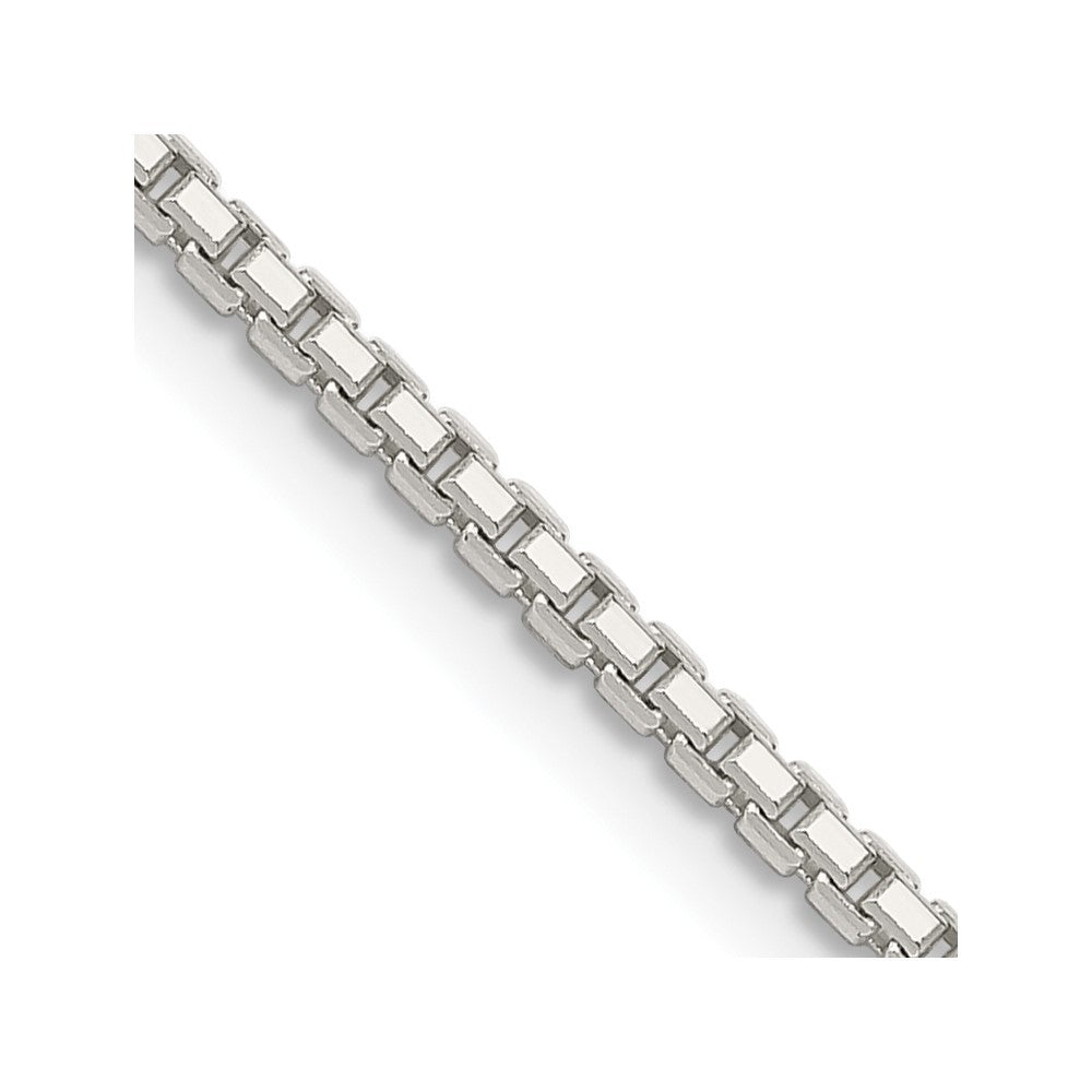 Sterling Silver 1.7mm 8 Sided Diamond-cut Box Chain Necklace