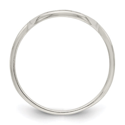 Sterling Silver Polished Tree Ring