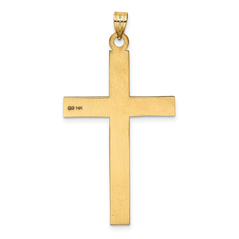 14k Yellow Gold Cross Pendant for Women