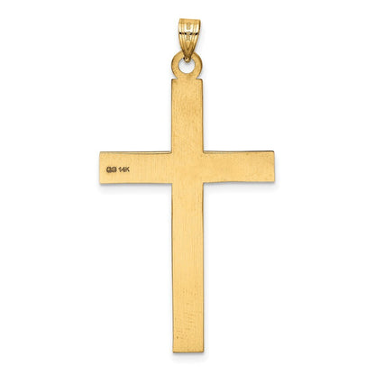 14k Yellow Gold Cross Pendant for Women