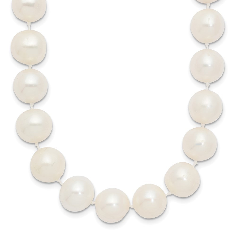 14k Yellow Gold 10-11mm White Freshwater Cultured Pearl 16 inch Necklace