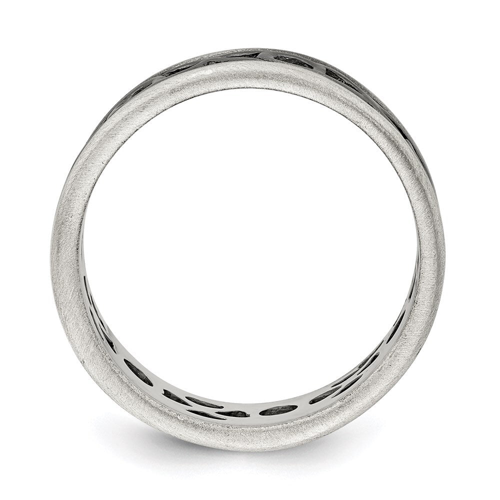 Sterling Silver X&O Design Ring Size 10