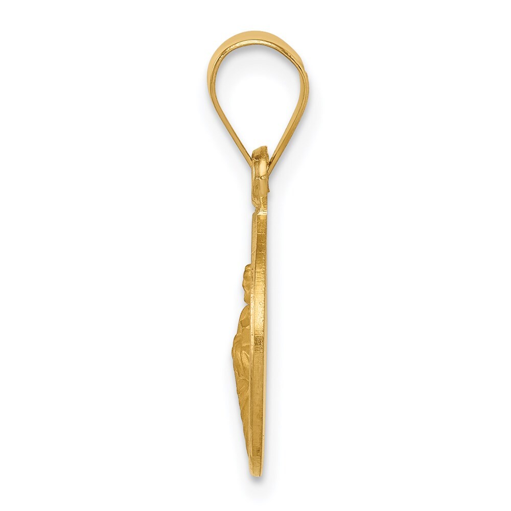 18k Yellow Gold Saint Jude Thaddeus Medal Pendant for Women