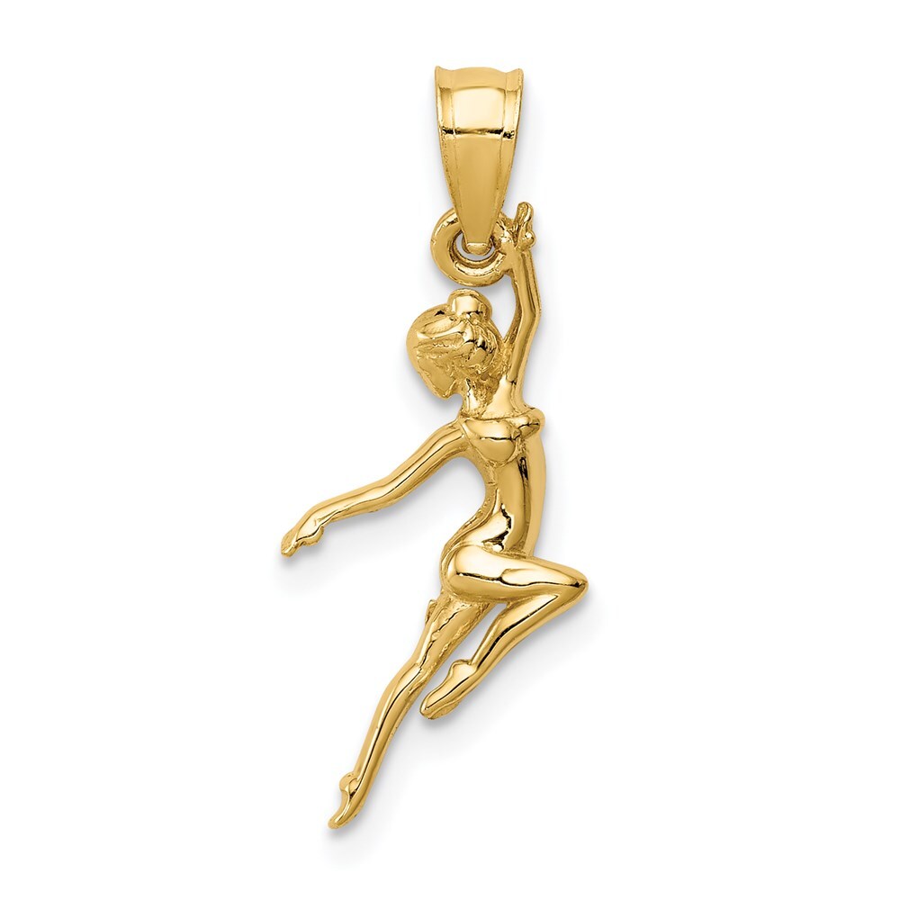 14k Yellow Gold Dancer Pendant for Women