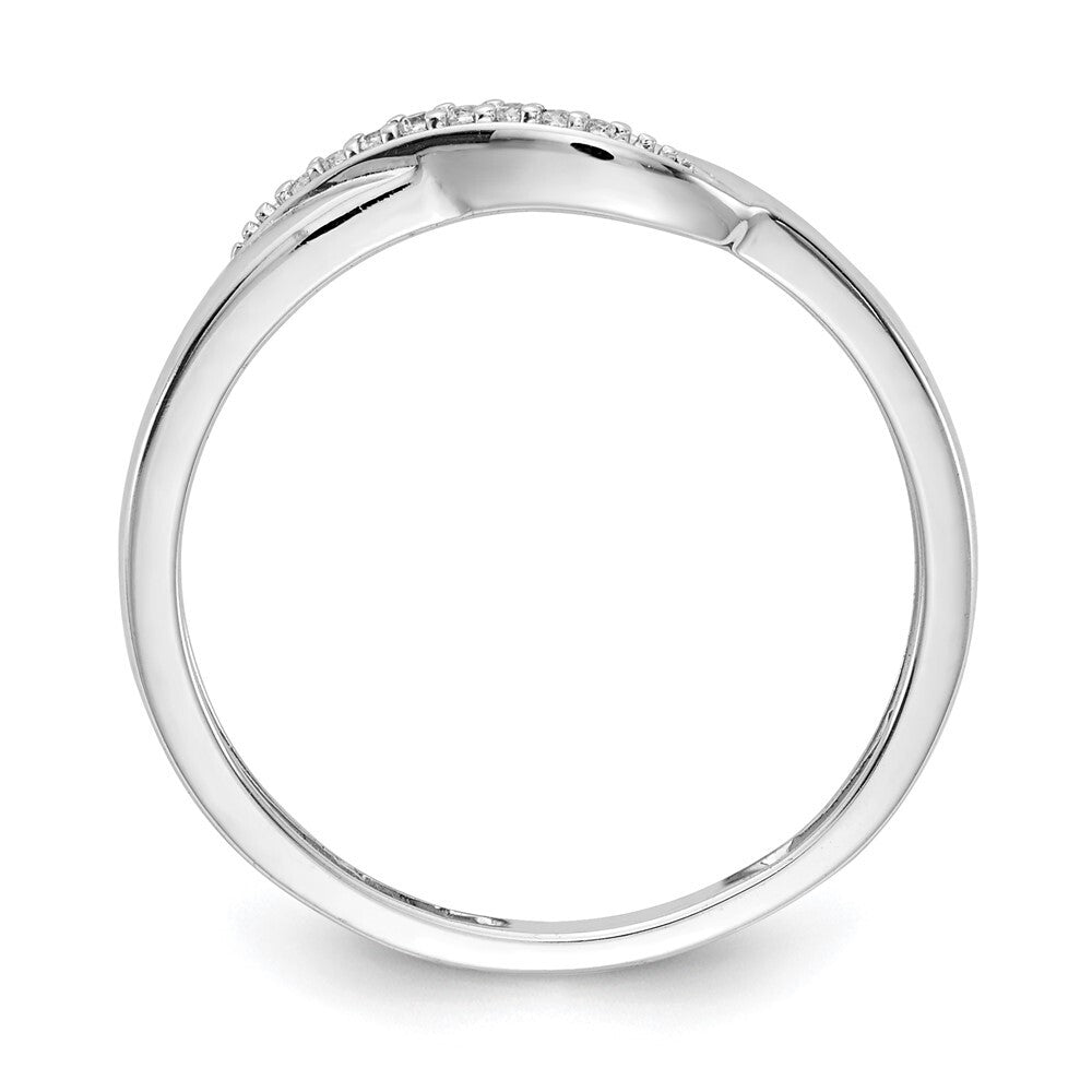 14k White Gold Diamond Ring Size 7