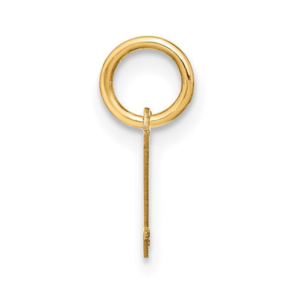 14k Yellow Gold Upper case Letter L Initial Charm Pendant for Women