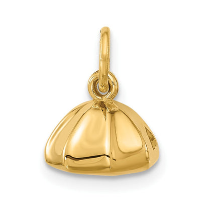 14k Yellow Gold Fancy Dumpling Pendant for Women