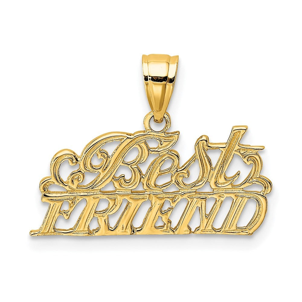 14k Yellow Gold BEST FRIEND Charm
