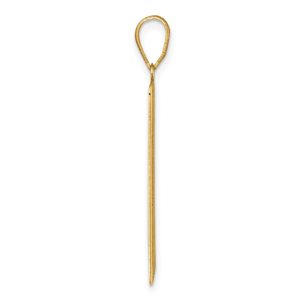 14k Yellow Gold The Empress Tarot Card Pendant for Women