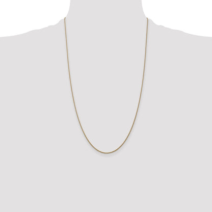 14k Yellow Gold 26 inch 1.05mm Diamond-cut Spiga with Lobster Clasp Chain