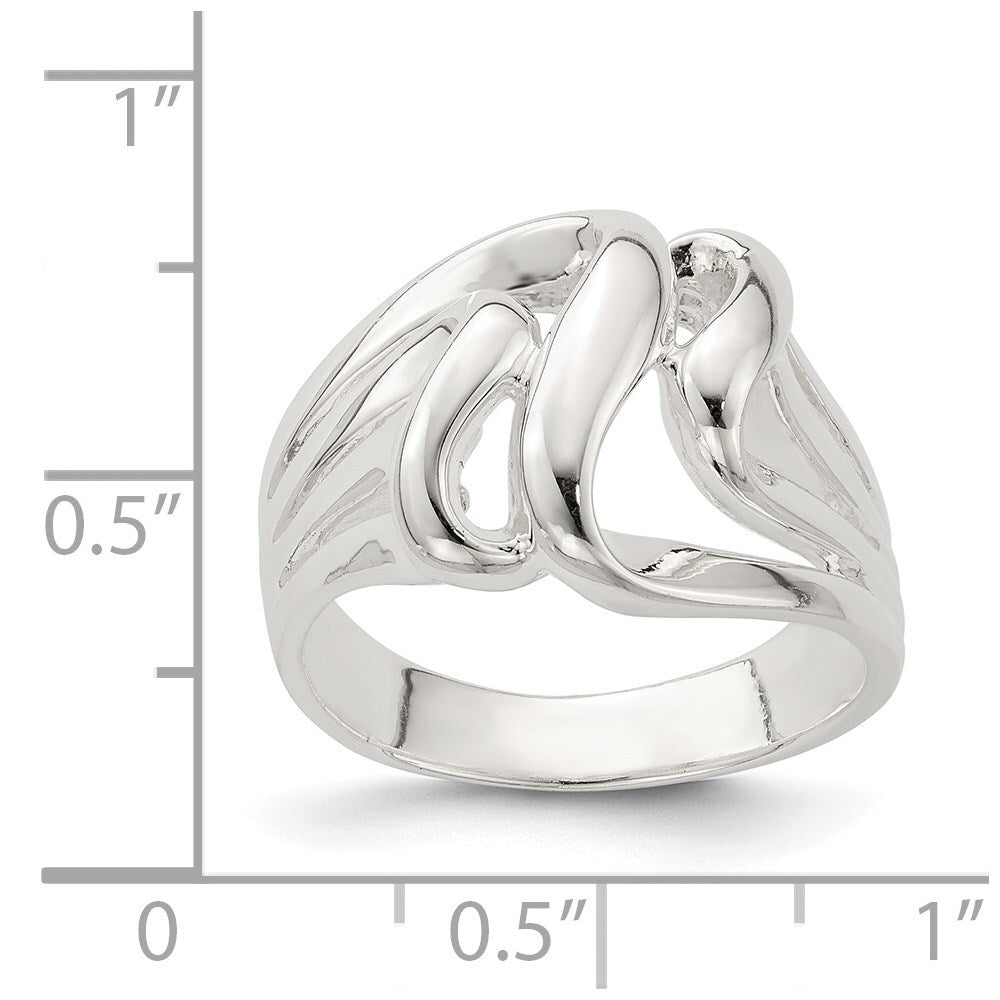 Sterling Silver Fancy Ring Size 7