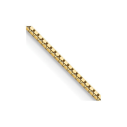 14k Yellow Gold 18 inch .95mm Box Chain Necklace