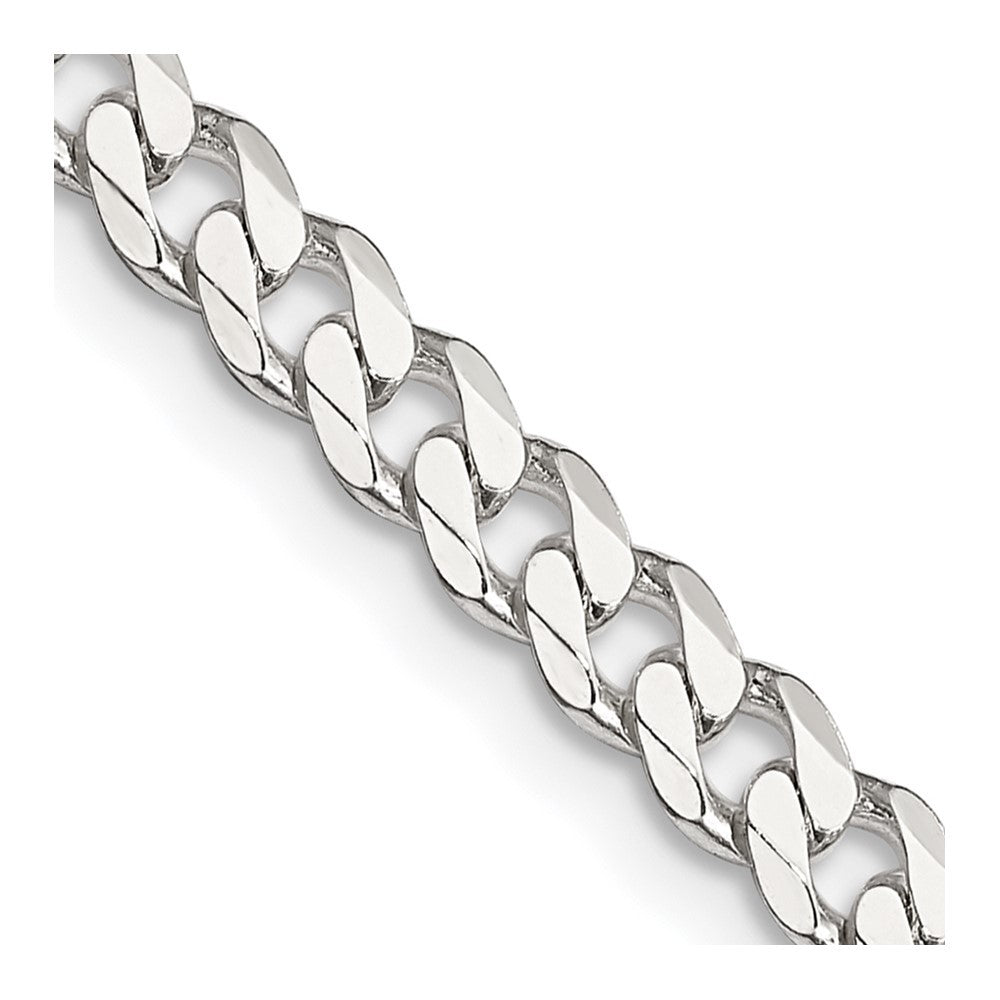 Sterling Silver 4.5mm Curb Chain Necklace