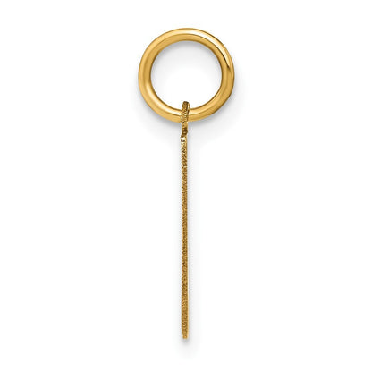 14k Yellow Gold Letter L Initial Pendant for Women