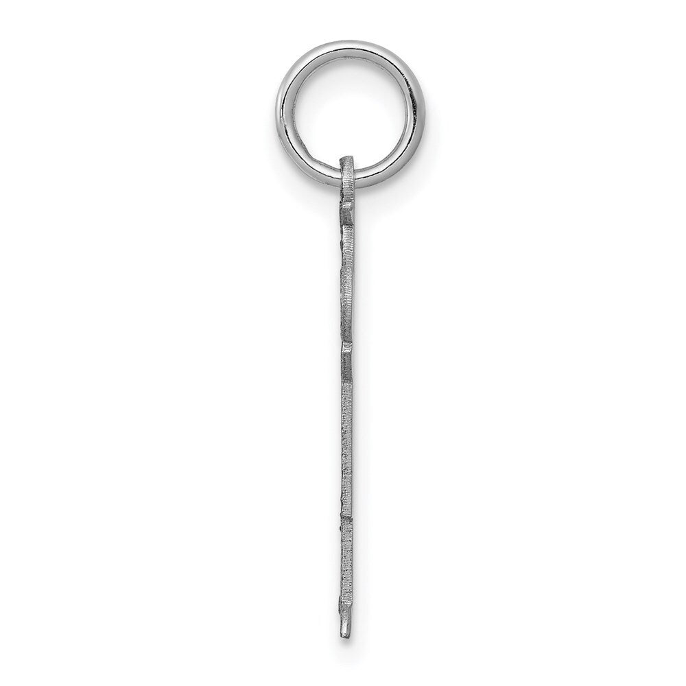 14k White Gold Kid Charm Pendant for Women