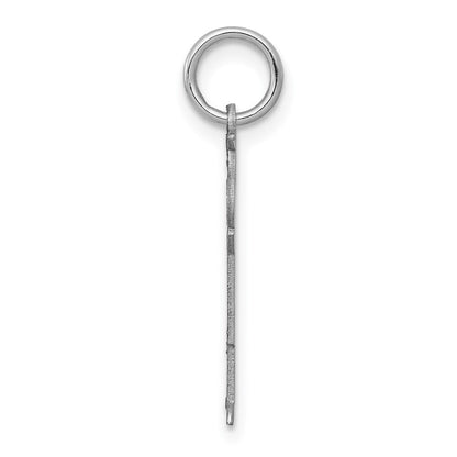 14k White Gold Kid Charm Pendant for Women