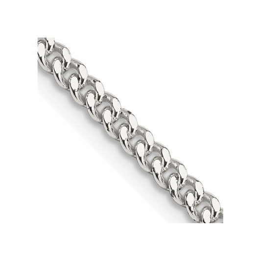 Sterling Silver 3mm Curb Chain Necklace