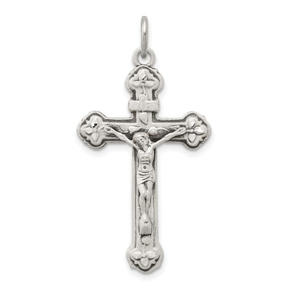 Sterling Silver Antiqued INRI Crucifix Pendant Holiday Gift for Women