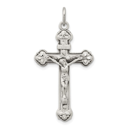 Sterling Silver Antiqued INRI Crucifix Pendant Holiday Gift for Women