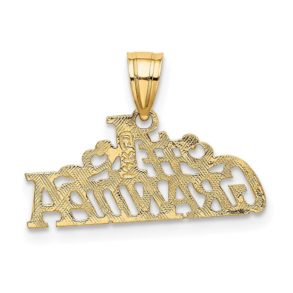 14k Yellow Gold #1 GRANDPA Charm