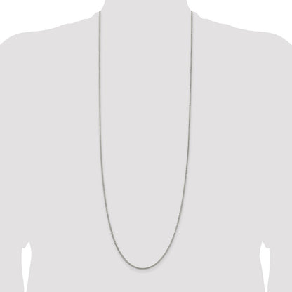 Sterling Silver 1.75mm Round Box Chain