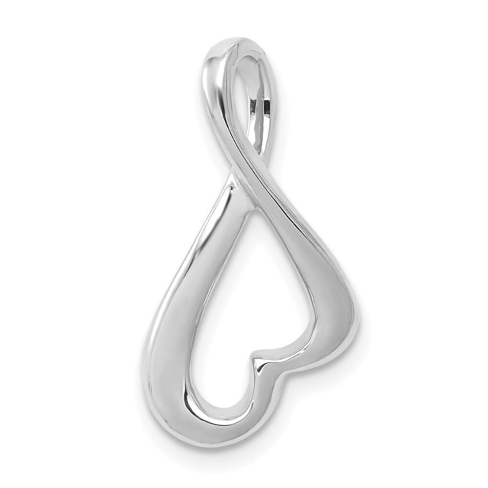 14k White Gold Slide Pendant for Women