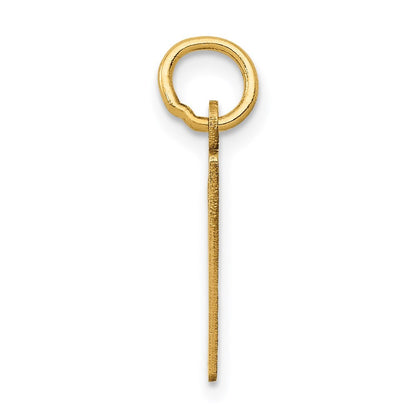 14k Yellow Gold Small Elongated Number 9 Charm