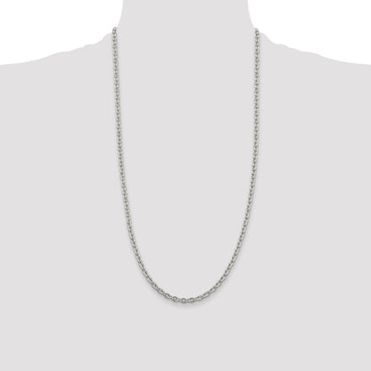Sterling Silver 4.5mm Cable Chain