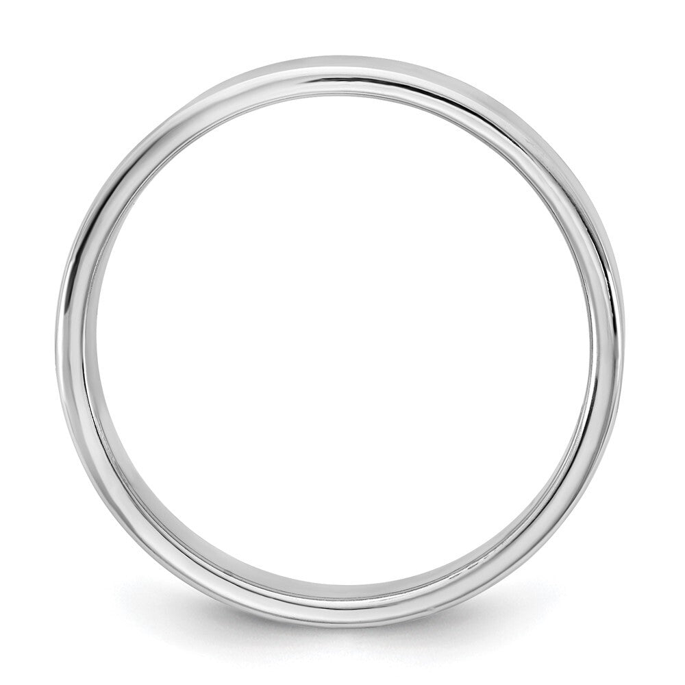 14k White Gold 4.5mm LTW Flat Band Size 7