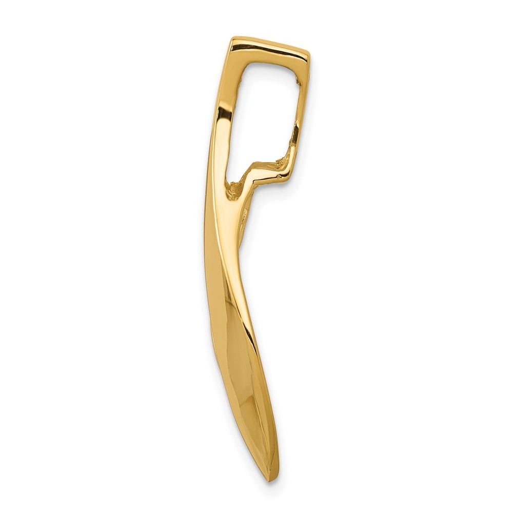 14k Yellow Gold Fancy Fits 6mm Omega Slide