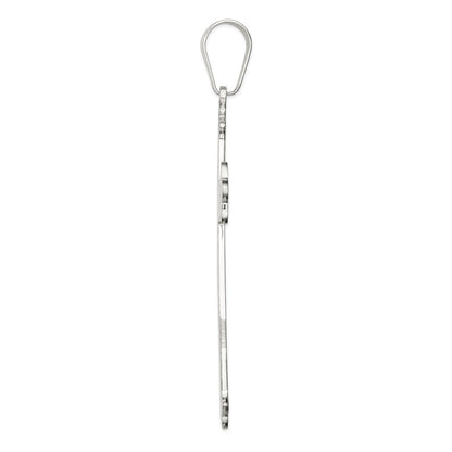 Sterling Silver Polished Cross Pendant Holiday Gift for Women