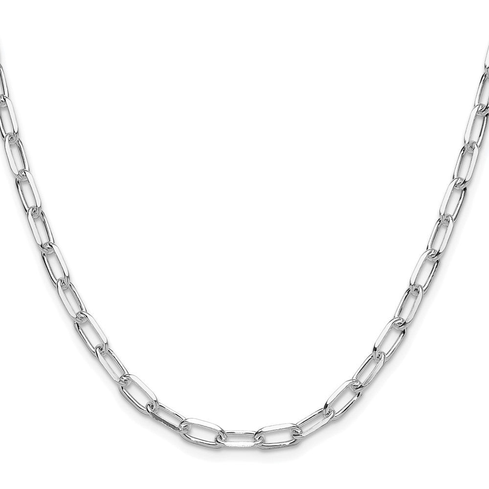 Sterling Silver Rhodium-plated 4.65mm Diamond-Cut Forzantine Chain Necklace