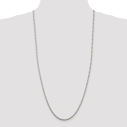 Sterling Silver 2.5mm Loose Rope Chain