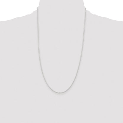 Sterling Silver 1.85mm Diamond-cut Forzantina Cable Chain