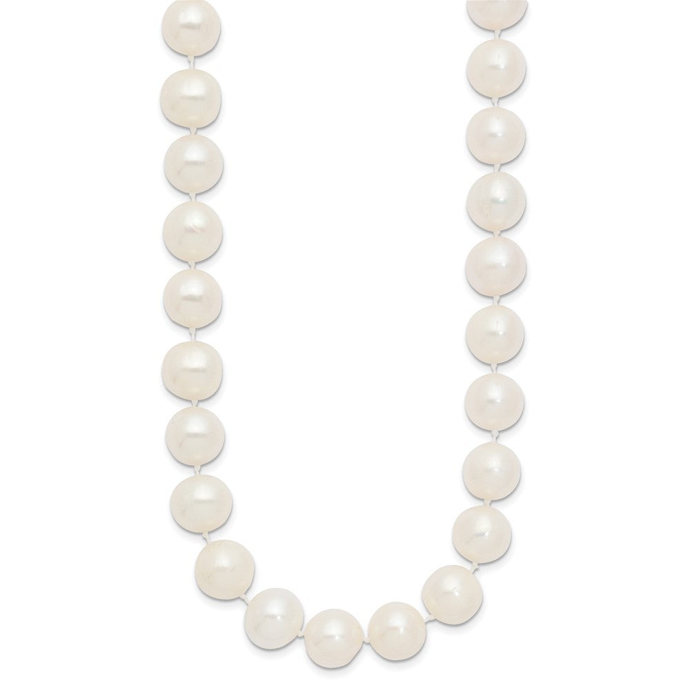 14k Yellow Gold 10-11mm White Freshwater Cultured Pearl 16 inch Necklace