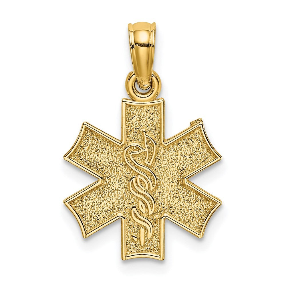 14k Yellow Gold Medical Jewelry Symbol Charm